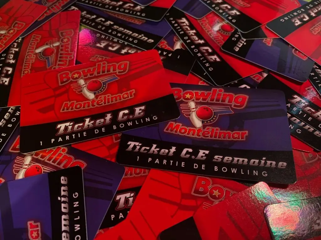 Tickets CE et CSE du Bowling de Montélimar pour des parties de bowling à tarif préférentiel